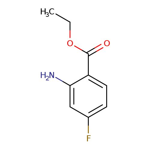 CCOC(=O)c1ccc(cc1N)F