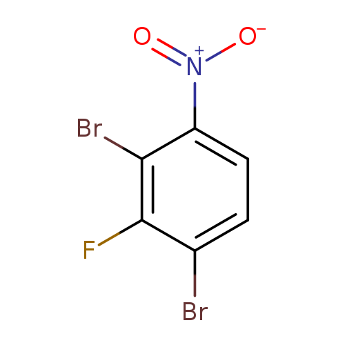 [O-][N+](=O)c1ccc(c(c1Br)F)Br