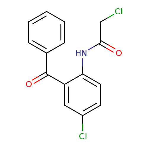 ClCC(=O)Nc1ccc(cc1C(=O)c1ccccc1)Cl