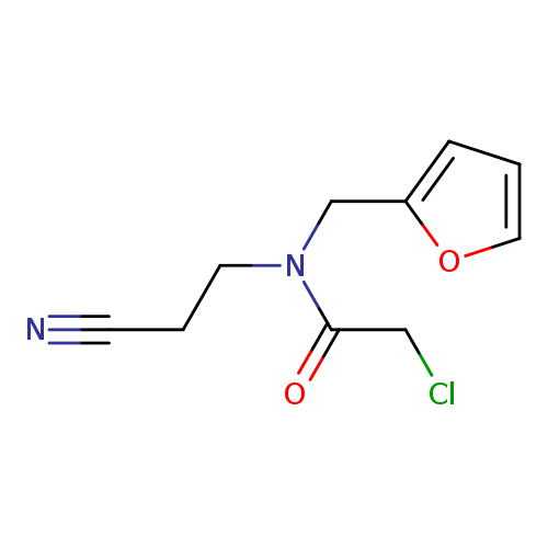 N#CCCN(C(=O)CCl)Cc1ccco1
