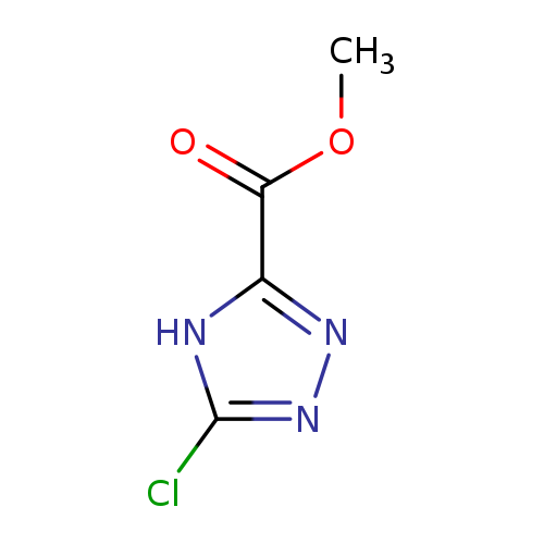 COC(=O)c1nnc([nH]1)Cl