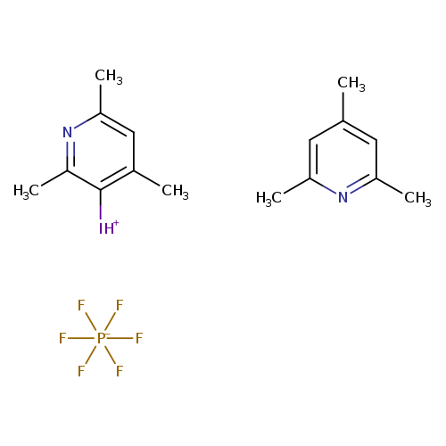 F[P-](F)(F)(F)(F)F.Cc1cc(C)nc(c1)C.Cc1cc(C)c(c(n1)C)[IH+]