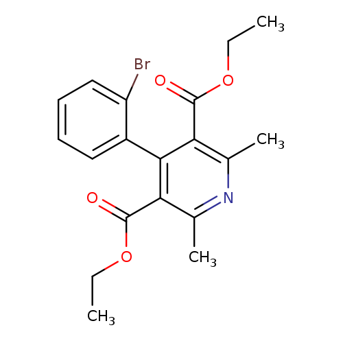 CCOC(=O)c1c(C)nc(c(c1c1ccccc1Br)C(=O)OCC)C