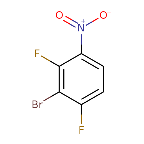 [O-][N+](=O)c1ccc(c(c1F)Br)F