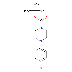 O=C(N1CCN(CC1)c1ccc(cc1)O)OC(C)(C)C