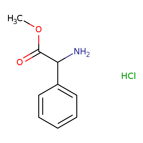 COC(=O)C(c1ccccc1)N.Cl