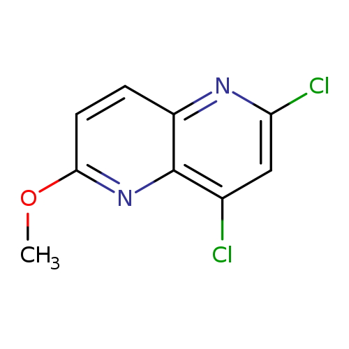 COc1ccc2c(n1)c(Cl)cc(n2)Cl