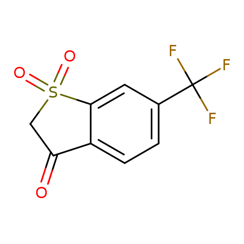 O=C1CS(=O)(=O)c2c1ccc(c2)C(F)(F)F