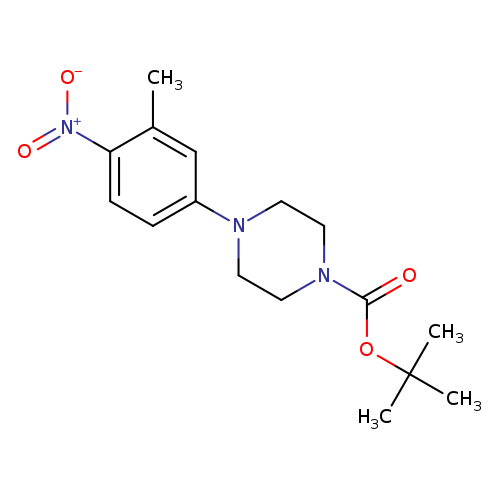 O=C(N1CCN(CC1)c1ccc(c(c1)C)[N+](=O)[O-])OC(C)(C)C