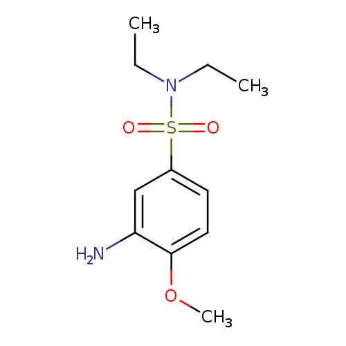 CCN(S(=O)(=O)c1ccc(c(c1)N)OC)CC