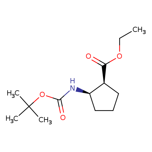 CCOC(=O)[C@H]1CCC[C@H]1NC(=O)OC(C)(C)C