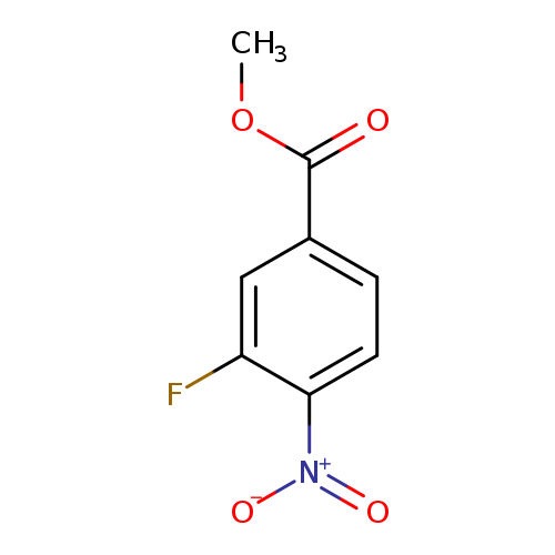 COC(=O)c1ccc(c(c1)F)[N+](=O)[O-]