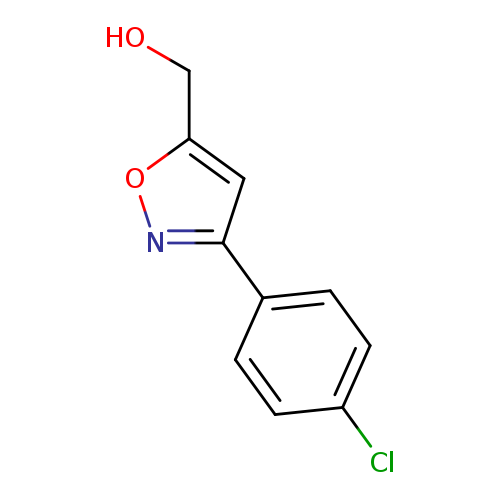 OCc1onc(c1)c1ccc(cc1)Cl