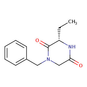 CC[C@@H]1NC(=O)CN(C1=O)Cc1ccccc1