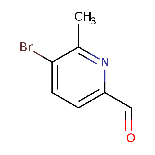 O=Cc1ccc(c(n1)C)Br