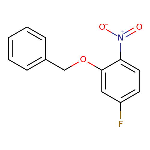 Fc1ccc(c(c1)OCc1ccccc1)[N+](=O)[O-]