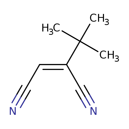N#C/C=C(/C(C)(C)C)C#N