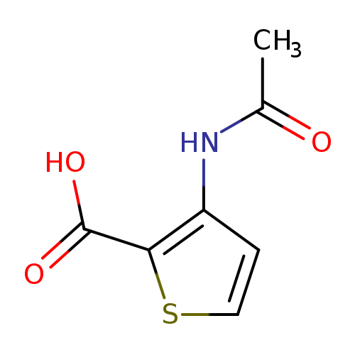 CC(=O)Nc1ccsc1C(=O)O