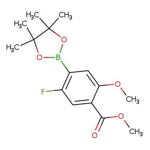 COC(=O)c1cc(F)c(cc1OC)B1OC(C(O1)(C)C)(C)C
