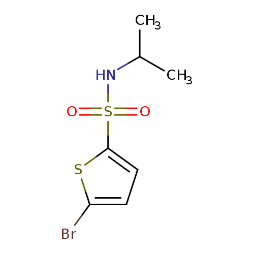 CC(NS(=O)(=O)c1ccc(s1)Br)C
