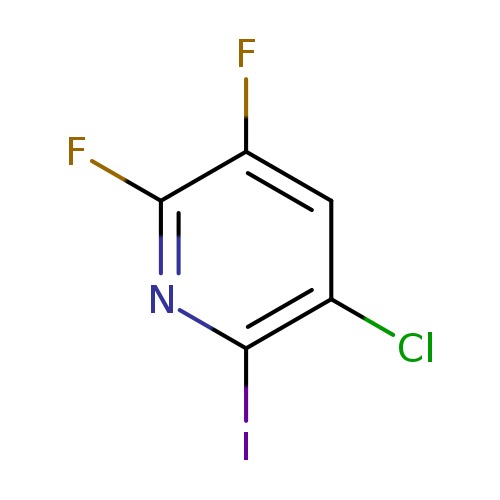 Fc1nc(I)c(cc1F)Cl