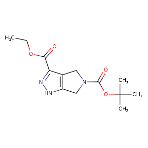 CCOC(=O)c1n[nH]c2c1CN(C2)C(=O)OC(C)(C)C