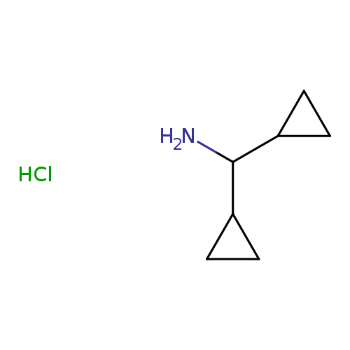 NC(C1CC1)C1CC1.Cl