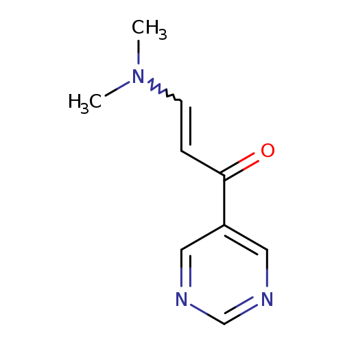 CN(C=CC(=O)c1cncnc1)C
