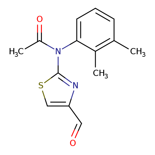 O=Cc1csc(n1)N(c1cccc(c1C)C)C(=O)C