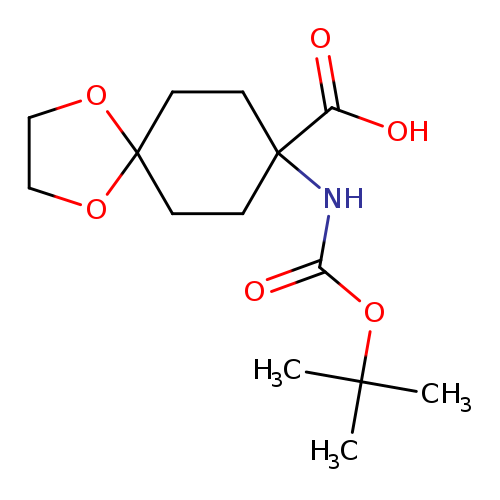 OC(=O)C1(CCC2(CC1)OCCO2)NC(=O)OC(C)(C)C