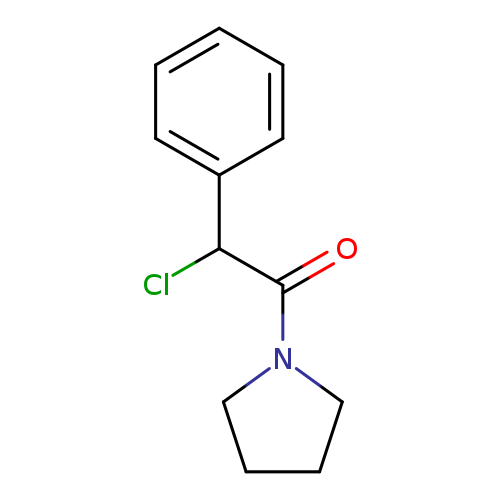 ClC(C(=O)N1CCCC1)c1ccccc1