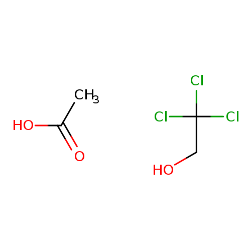 CC(=O)O.OCC(Cl)(Cl)Cl