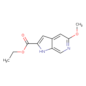 CCOC(=O)c1cc2c([nH]1)cnc(c2)OC