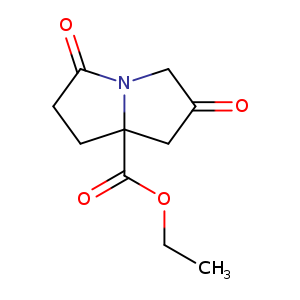 C(=O)(OCC)C12N(CC(=O)C1)C(=O)CC2
