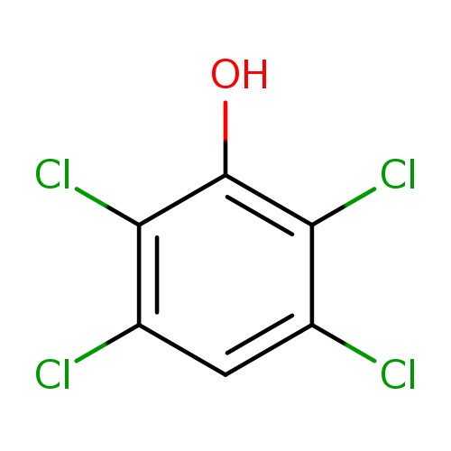 Clc1cc(Cl)c(c(c1Cl)O)Cl