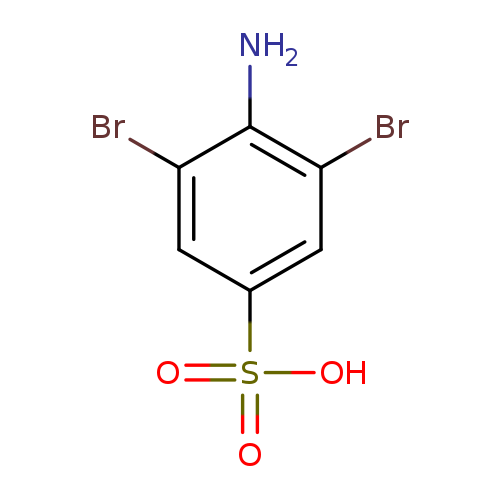 Nc1c(Br)cc(cc1Br)S(=O)(=O)O