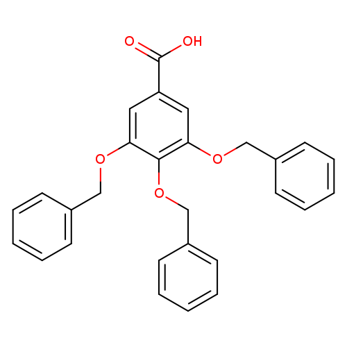 OC(=O)c1cc(OCc2ccccc2)c(c(c1)OCc1ccccc1)OCc1ccccc1