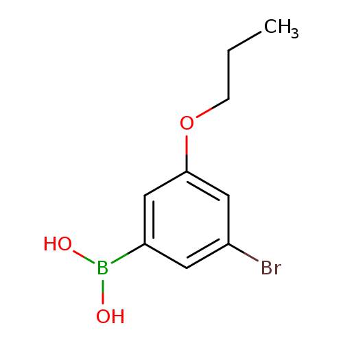 CCCOc1cc(Br)cc(c1)B(O)O