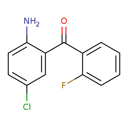 Clc1ccc(c(c1)C(=O)c1ccccc1F)N