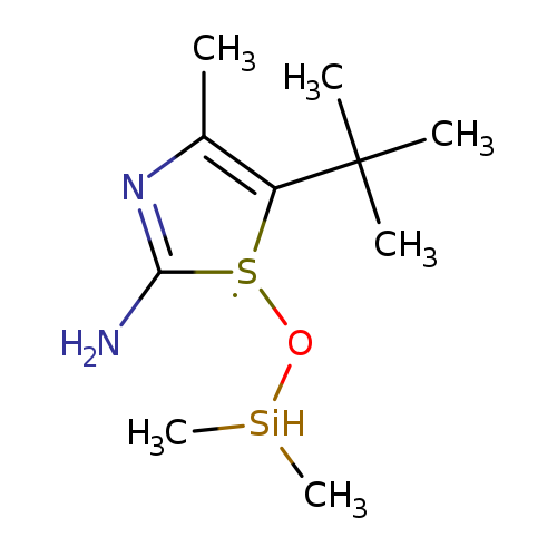 C[SiH](O[S]1C(=NC(=C1C(C)(C)C)C)N)C