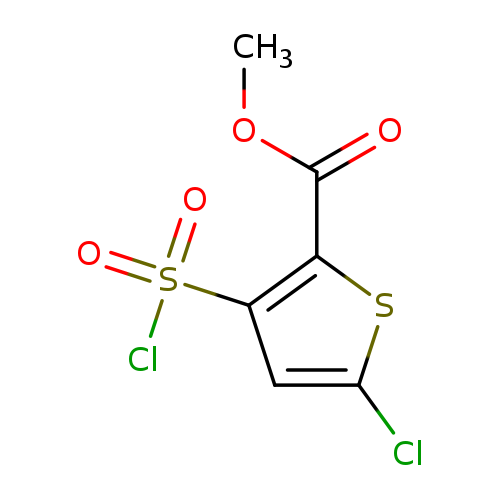 COC(=O)c1sc(cc1S(=O)(=O)Cl)Cl