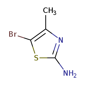 Nc1nc(c(s1)Br)C