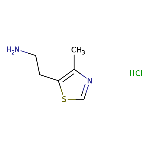 Cc1ncsc1CCN.Cl
