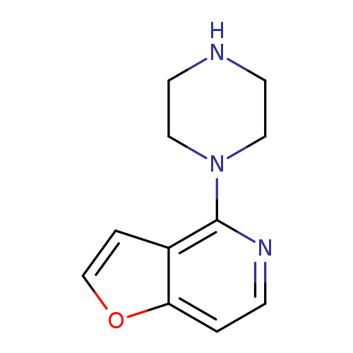 N1CCN(CC1)c1nccc2c1cco2