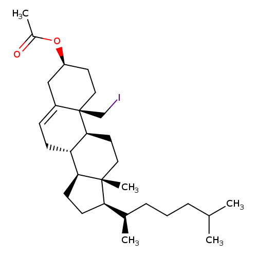 IC[C@]12CC[C@@H](CC1=CC[C@@H]1[C@@H]2CC[C@]2([C@H]1CC[C@@H]2[C@@H](CCCC(C)C)C)C)OC(=O)C