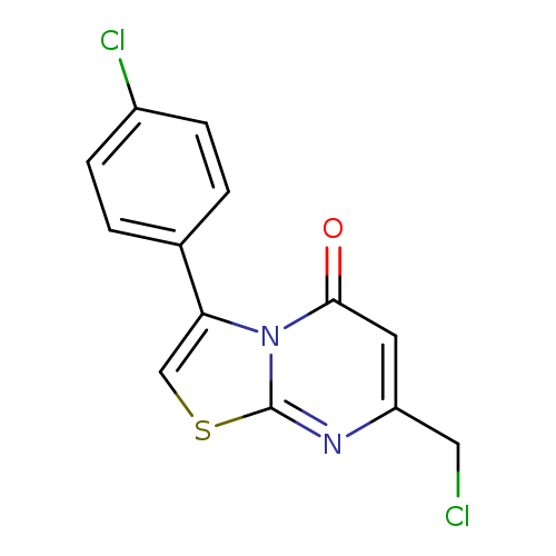 ClCc1cc(=O)n2c(n1)scc2c1ccc(cc1)Cl