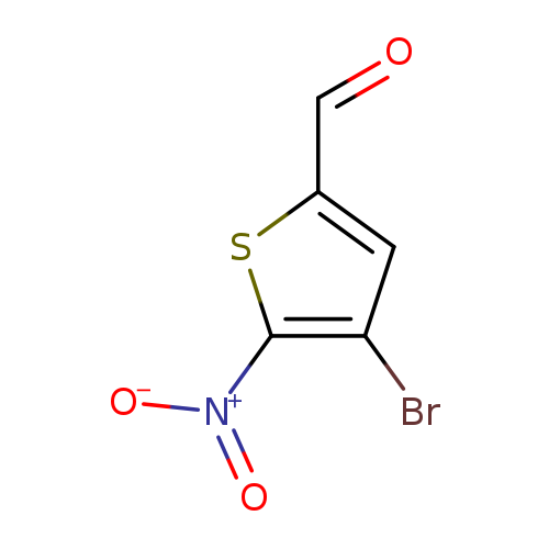 O=Cc1cc(c(s1)[N+](=O)[O-])Br