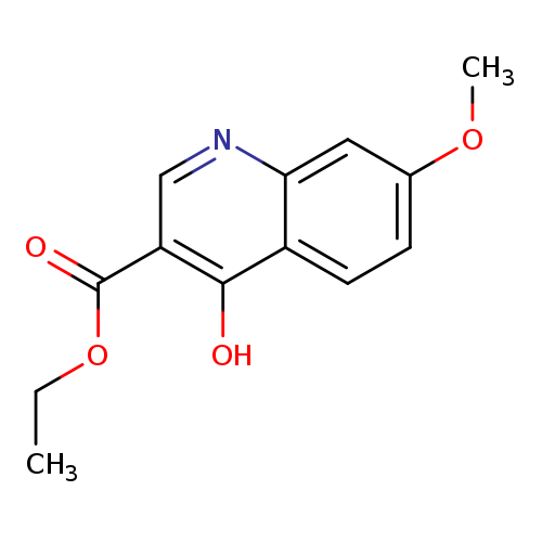 CCOC(=O)c1cnc2c(c1O)ccc(c2)OC