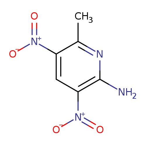 [O-][N+](=O)c1cc([N+](=O)[O-])c(nc1C)N