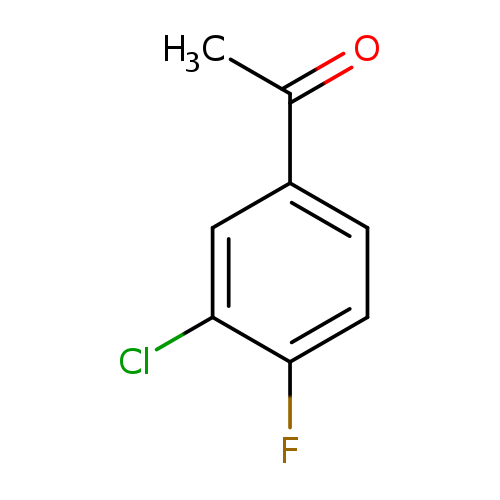 CC(=O)c1ccc(c(c1)Cl)F